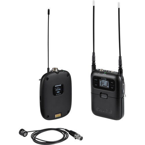 Shure SLXD15+/85M Camera-Mount Lapel Wireless Microphone