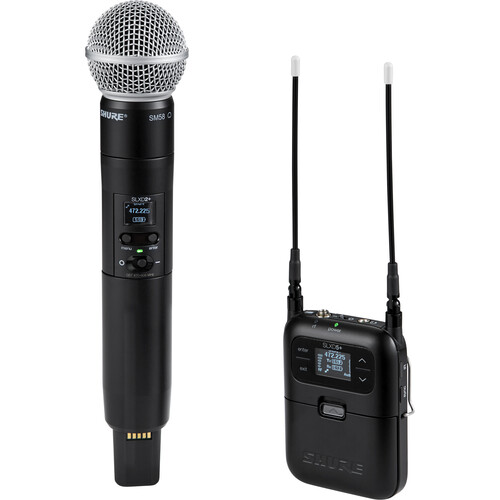 Shure SLXD25+/58 Camera-Mount Hand Wireless Microphone
