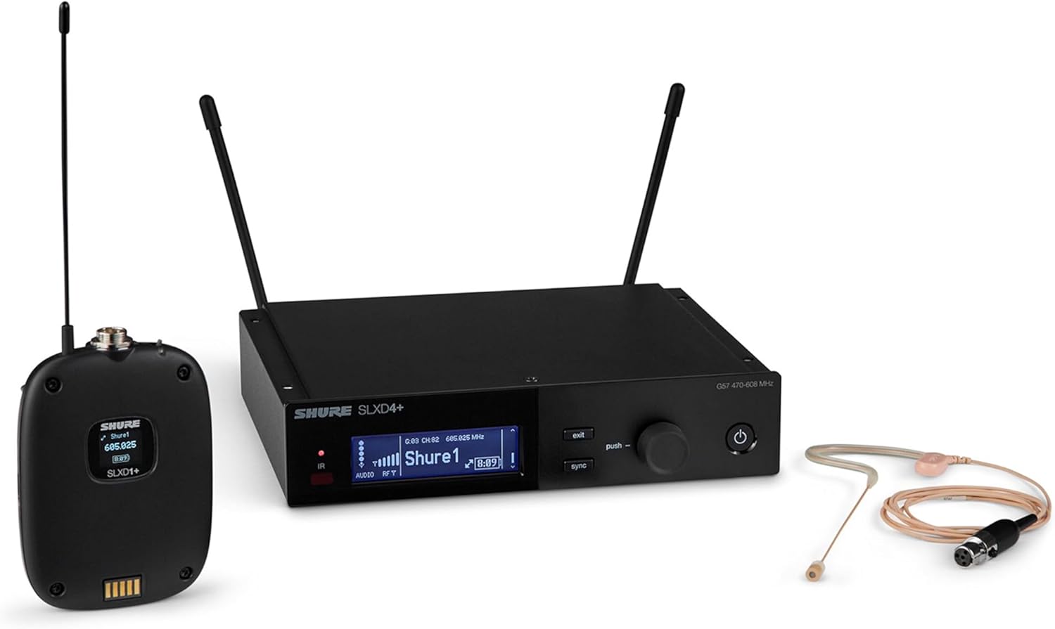 Shure SLXD14+/85M Lapel Wireless Microphone