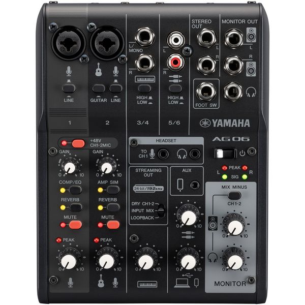 Yamaha AG06 MK2 Analog Mixing Console