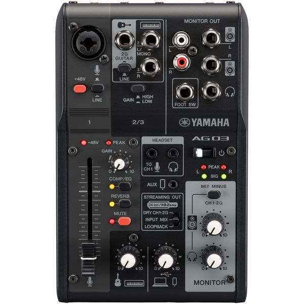 Yamaha AG03 MK2 Analog Mixing Console