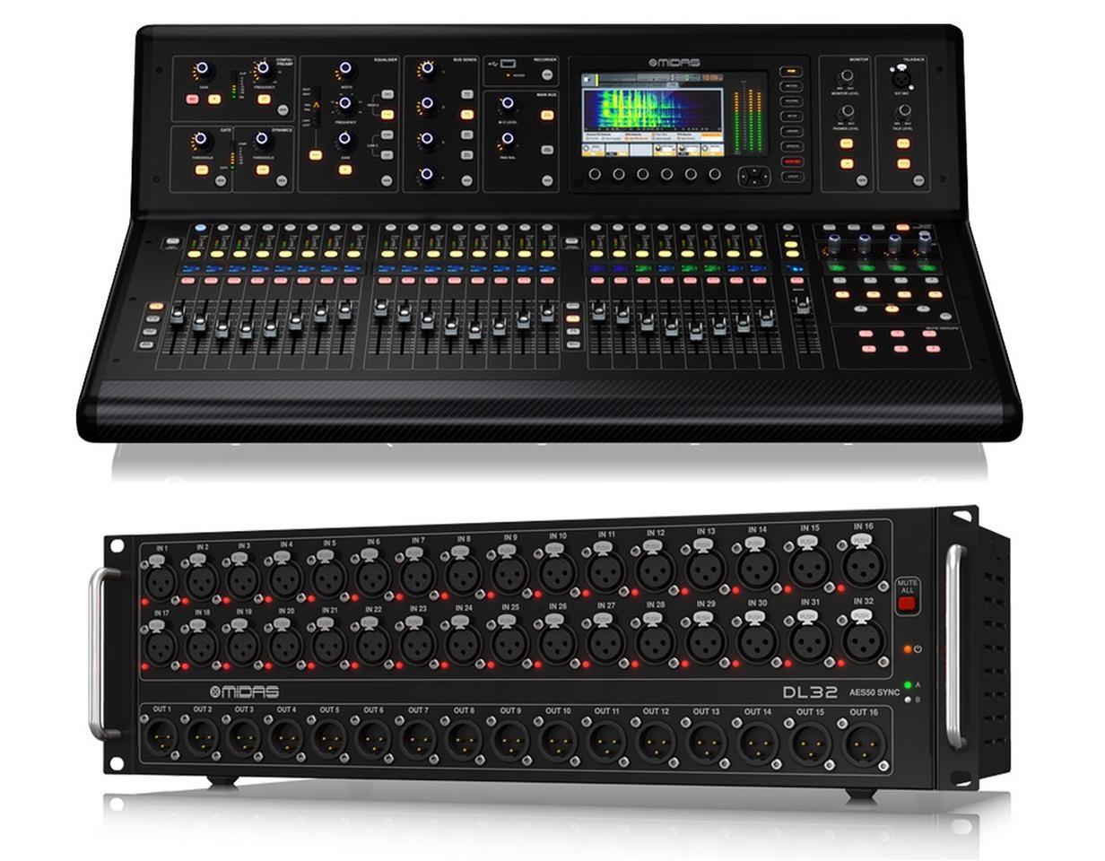 Midas M32 Live Digital Mixing Console with DL32 Stagebox