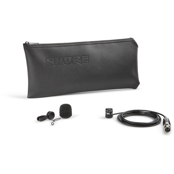 Shure WL185M Cardioid Lavalier Microphone with TA4F Connector - Black