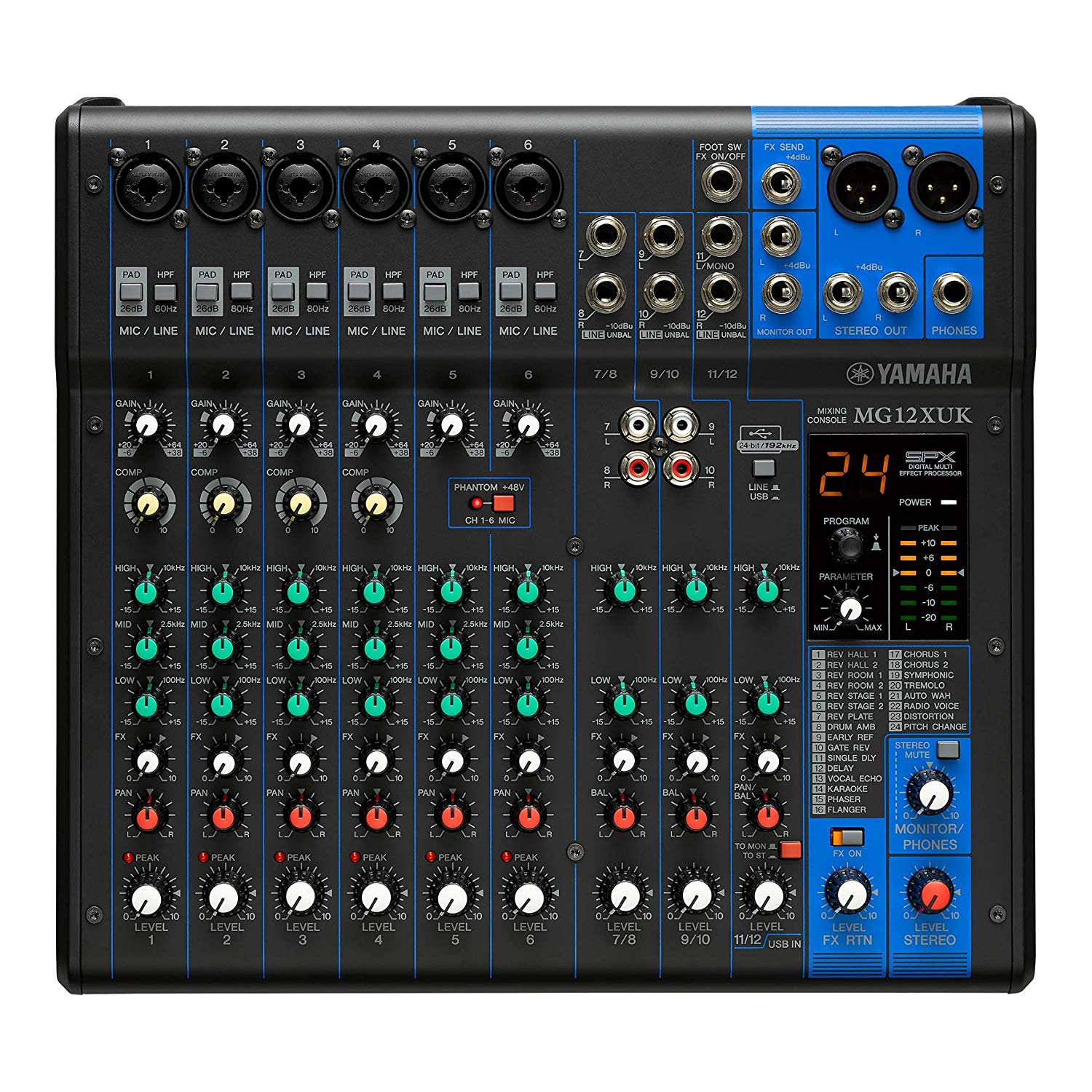 Yamaha MG12XUK Analog Mixing Console