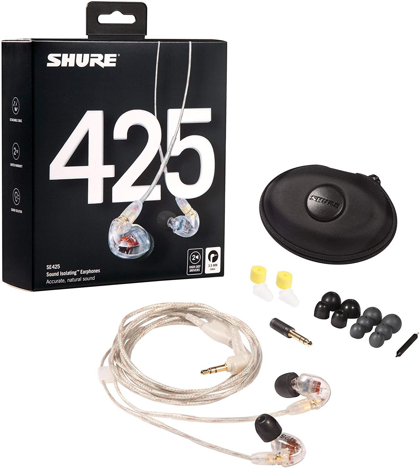 Shure SE425 CL Professional Sound Isolating Earphones