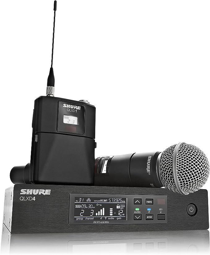 Shure QLXD124 85 Combo Hand and Lapel Wireless Microphone System