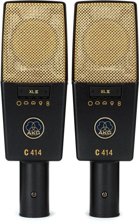 AKG C414 XLII Matched Pair Stereo Set Recording Microphone