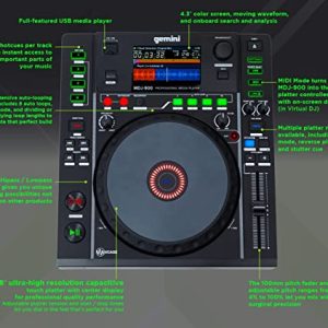 Gemini MDJ-900 Professional USB Media Player - Electronic Emporium