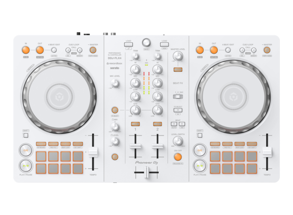 Pioneer DJ DDJ-FLX4 DJ Controller- Limited Edition White - Image 3